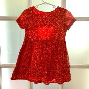 Girls Old Navy Orange Flower Dress w/ Back Cutout